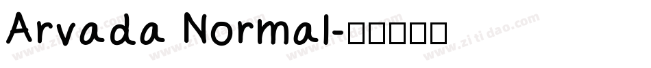Arvada Normal字体转换